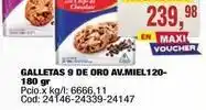 Maxiconsumo 9 de oro - galletas 9 de oro av.miel120-180 gr oferta