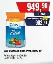 Maxiconsumo Celusal - sal fina paq. x500 gr cod: 1685-1973 oferta