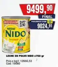 Maxiconsumo Nido - leche en polvo nido x750 gr oferta