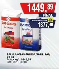 Maxiconsumo Dos anclas - sal d.anclas gruesa/parr. paq oferta