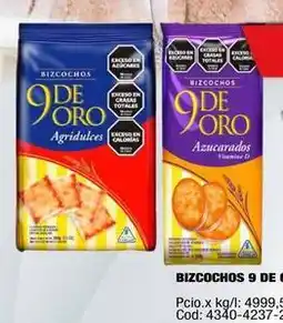 Maxiconsumo 9 de oro - bizcochos 9 de oro oferta