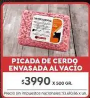 Jumbo Picada de cerdo envasada al vacio oferta