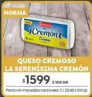 Jumbo La serenísima - queso cremoso cremón oferta