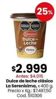 Coto La serenísima - dulce de leche clásico oferta