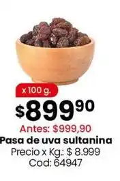 Coto Pasa de uva sultanina oferta