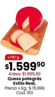 Coto Real - queso pategrás estilo oferta