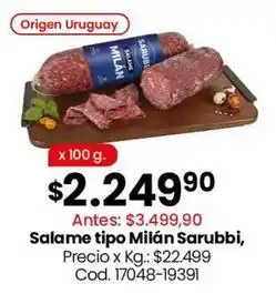 Coto Origen - salame tipo milán oferta