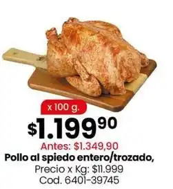 Coto Pollo al spiedo entero/trozado, cod. 6401-39745 oferta