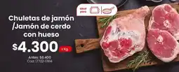 Coto Chuletas de jamón / jamón de cerdo con hueso oferta