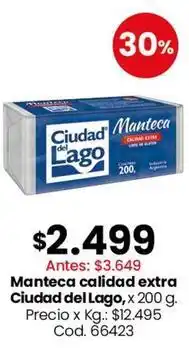 Coto Ciudad del lago - manteca calidad extra oferta