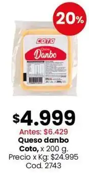 Coto Coto - queso danbo oferta