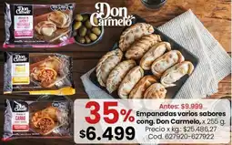 Coto Empanadas varios sabores oferta