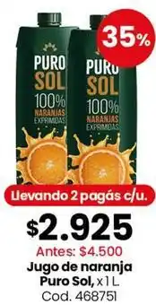 Coto Sol - jugo de naranja oferta