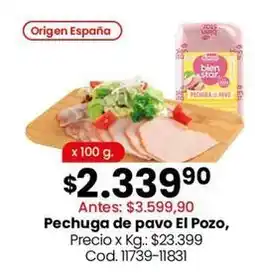 Coto Origen - pechuga de pavo el pozo oferta