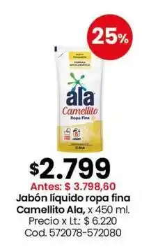 Ala - jabón líquido ropa fina