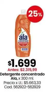 Coto Ala - detergente concentrado, x 300 ml oferta
