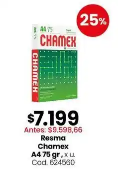 Resma a4 75 gr, x u