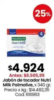 Coto Palmolive - jabón de tocador nutri milk oferta