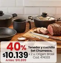Coto Origen - tenedor y cuchillo set churrasco, cod. 474333 oferta
