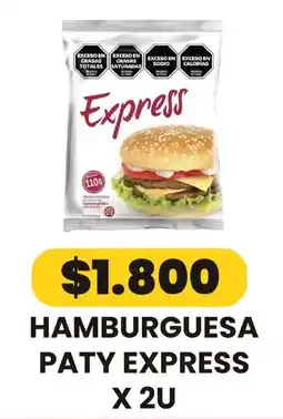 Autoservicio Capo Paty express hamburguesa oferta