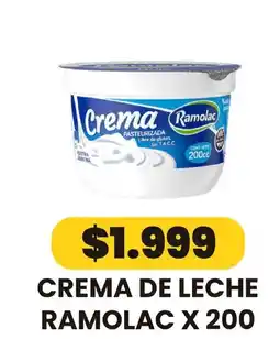 Autoservicio Capo Ramolac crema de leche oferta