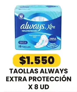 Autoservicio Capo Always taollas extra proteccion oferta