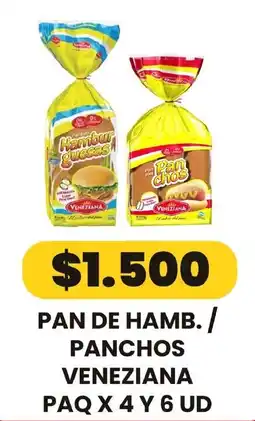 Autoservicio Capo Veneziana pan de hamb. / panchos oferta