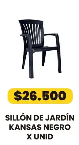 Autoservicio Capo Kansas sillón de jardín negro oferta