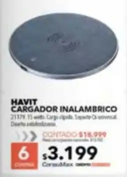 Nexon Havit cargador inalambrico oferta