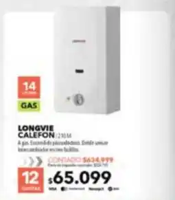 Nexon Longvie calefon oferta