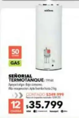 Nexon Señorial termotanque oferta