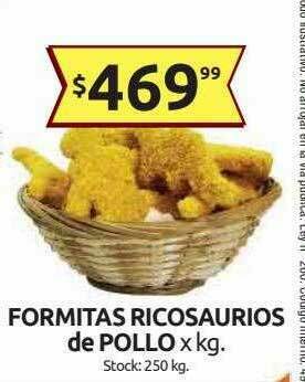 Cordiez Formitas Ricosaurios De Pollo oferta