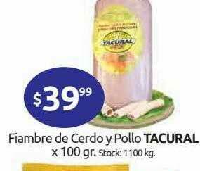 Cordiez Fiambre De Cerdo Y Pollo Tacural oferta