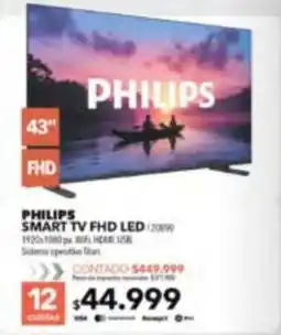 Nexon Philips smart tv fhd led oferta