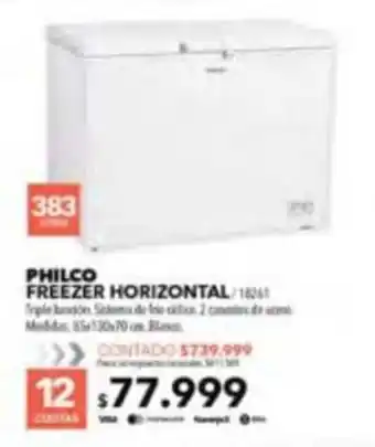 Philco freezer horizontal