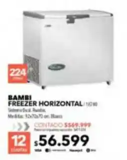 Nexon Bambi freezer horizontal oferta