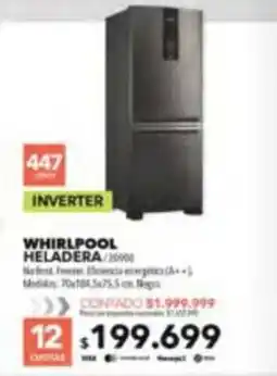 Nexon Whirlpool heladera oferta