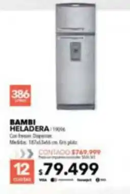 Nexon Bambi heladera oferta