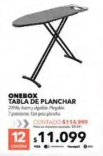 Onebox tabla de planchar
