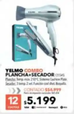 Nexon Yelmo combo plancha+secador oferta