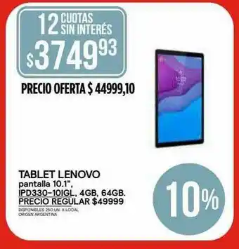Tablet Lenovo Pantalla 1.1