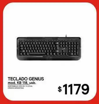 Supermercados Vea Teclado Genius Mod. Kb 115 Usb. oferta