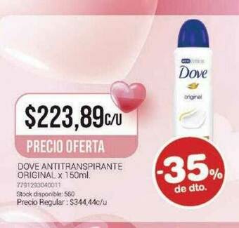 La Santé Dove Antitranspirante Original -35% De Dto oferta