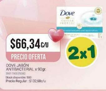La Santé Dove Jabón Antibacterial oferta