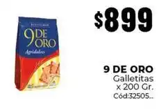 Diarco 9 de oro - galletitas x 200 gr. cód:32505 oferta