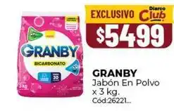 Diarco Granby - jabón en polvo oferta
