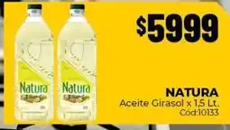 Diarco Natura - aceite girasol x 1,5 lt oferta