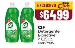 Diarco Cif - detergente bioactive x 1,25 lt oferta