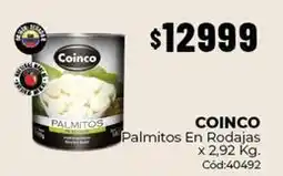 Diarco Coinco - palmitos en rodajas cód:40492 oferta
