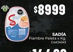 Diarco Fiambre paleta cód:24243 oferta